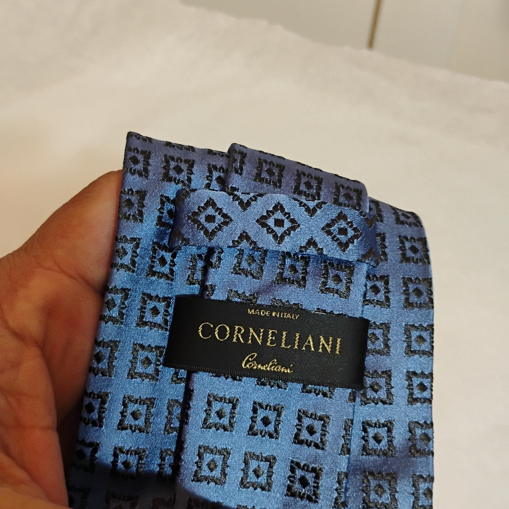 Corneliani tie Geometric Luxury Mens Tie